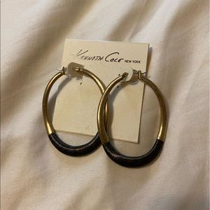 NWT Kenneth Cole Gold Hoop Earrings
